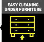 Nettoyage facile sous les meubles