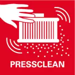 PressClean: nettoyage manuel du filtre grâce à un flux d'air puissant lors de l'actionnement de l'interrupteur sur l'aspirateur