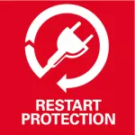 Protection anti-redémarrage: empêche tout démarrage involontaire après une coupure de courant