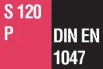 DIN EN 1047-1classe di qualità S 120 P (resistenza al fuoco 2 ore per dossier di carta)