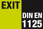 DIN EN 1125 Fermetures anti-panique avec barre d'actionnement horizontale pour portes pour issues de secours