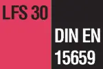 DIN EN 15659 classe di qualità LFS 30 (resistenza al fuoco 30 minuti per dossier di carta)