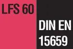DIN EN 15659 Classe de qualité LFS 60 (résistance au feu 60 minutes pour les dossiers papier)