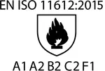 DIN EN ISO 11612 A1-A2-B2-C2-F1 Indumenti di protezione - Indumenti di protezione contro il calore e la fiamma - Requisiti prestazionali minimi