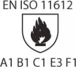 DIN EN ISO 11612 A1-B1-C1-E3-F1 Schutzkleidung - Kleidung zum Schutz gegen Hitze und Flammen - Mindestleistungsanforderungen