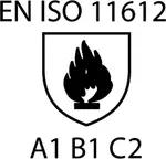 DIN EN ISO 11612 A1-B1-C2 Indumenti di protezione - Indumenti di protezione contro il calore e la fiamma - Requisiti prestazionali minimi