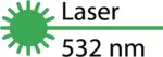 Portée du laser 532 nm
