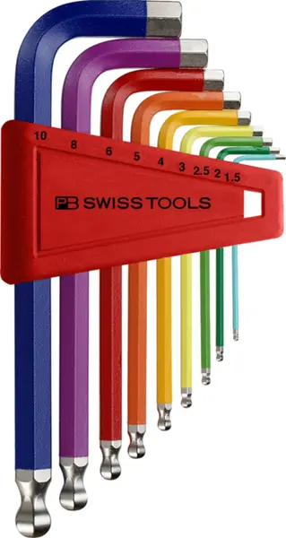 Stiftschlüssel-Sätze Inbus mit Kugelkopf PB Swiss Tools PB 212.H-10 RB