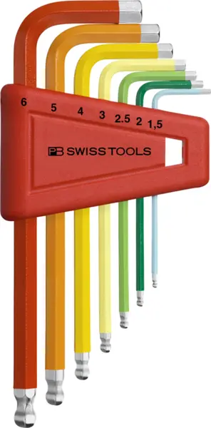 Stiftschlüssel-Sätze Inbus mit Kugelkopf PB Swiss Tools PB 212.H-6 RB