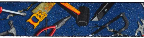 Hosenträger EIKO Werkzeug-Motiv kornblau