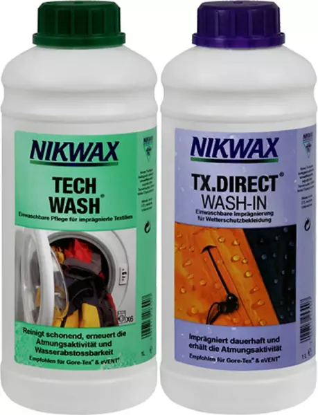 Spezialwaschmittel-Sätze NIKWAX Tech Wash & TX.Direct