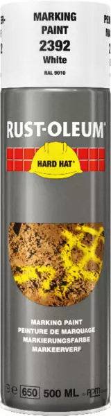 Markier-Sprays RUST-OLEUM Hard Hat 500 ml RAL 9010 Reinweiss