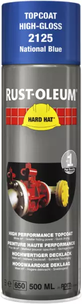 Decklack-Sprays RUST-OLEUM Hard Hat Topcoat 500 ml nationalblau