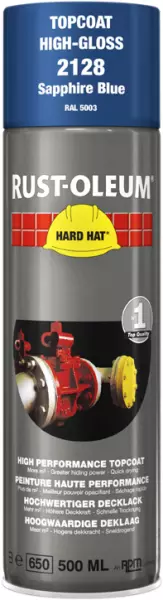 Decklack-Sprays RUST-OLEUM Hard Hat Topcoat 500 ml RAL 5003 Saphirblau