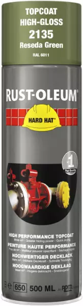 Decklack-Sprays RUST-OLEUM Hard Hat Topcoat 500 ml RAL 6011 Resedagrün