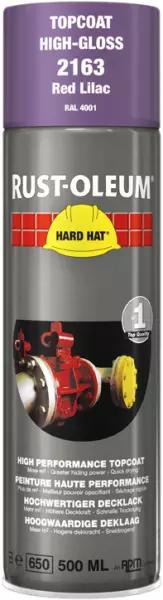 Decklack-Sprays RUST-OLEUM Hard Hat Topcoat 500 ml RAL 4001 Rotlila