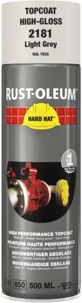 Decklack-Sprays RUST-OLEUM Hard Hat Topcoat 500 ml RAL 7035 Lichtgrau