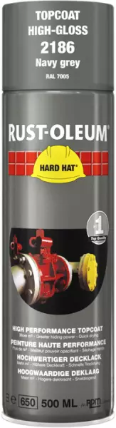 Decklack-Sprays RUST-OLEUM Hard Hat Topcoat 500 ml RAL 7005 Mausgrau