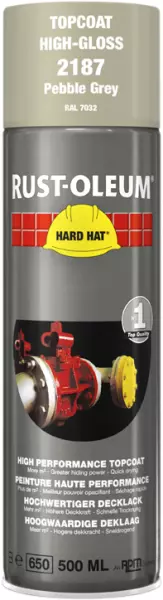 Decklack-Sprays RUST-OLEUM Hard Hat Topcoat 500 ml RAL 7032 Kieselgrau