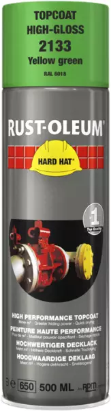 Decklack-Sprays RUST-OLEUM Hard Hat Topcoat 500 ml RAL 6018 Gelbgrün