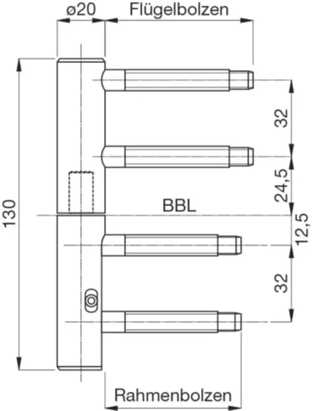 Einbohrbänder ANUBA Triplex 220-3D