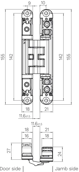 Türbänder KUBICA Hybrid K2460