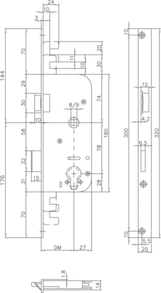 Mehrpunktschlösser MSL 1822 Tribloc