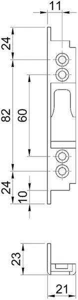 Rollzapfen-Schliessplatten MSL 1872