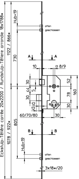 Mehrpunktschlösser SCHÄNIS 1871 S-Lock