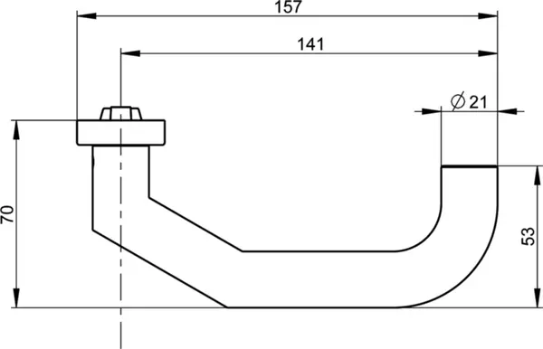 Panik-Drücker mit Langschild BKS B-72140