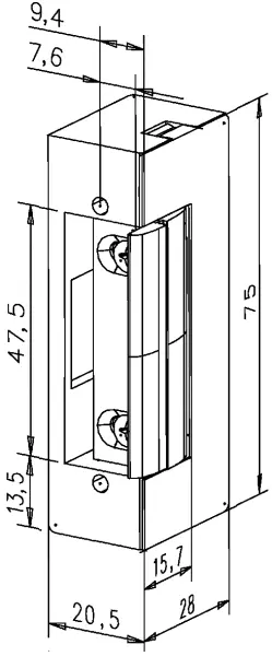 Elektro-Türöffner EFF-EFF 27 Fafix