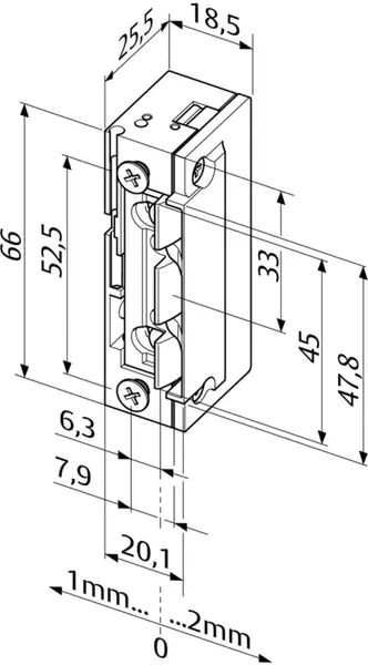 Gâches électriques EFF-EFF 118.13 Profix 2 FaFix