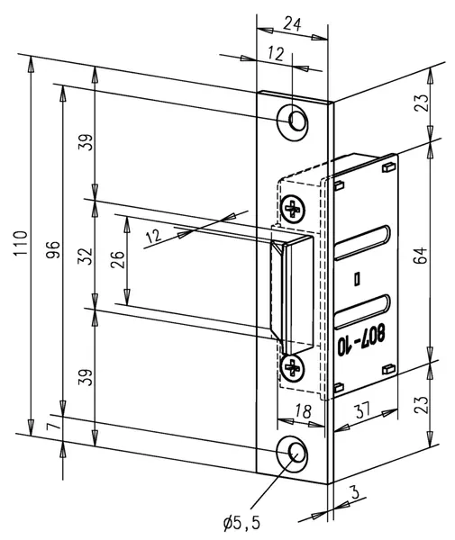 Einsteck-Fallenschlösser EFF-EFF 807