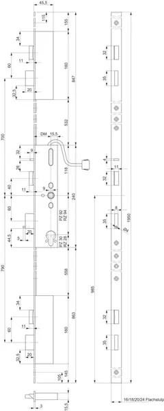 Elektro-Mehrpunktschlösser Panik B MSL 24576PBa-SV-ZF FlipLock check