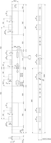 Elektro-Mehrpunktschlösser Panik B MSL 24576PBa-SV-ZF FlipLock check