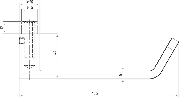 Metalltürdrücker NICKAL flach 5559