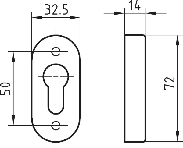 Schlüsselrosetten GLUTZ 5310C