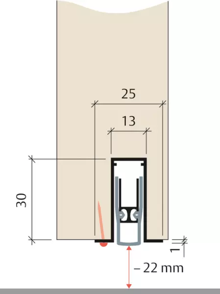 Türabsenkdichtungen PLANET FT RD/13 mm