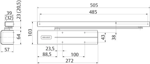 Chiudiporta ASSA ABLOY DC 700