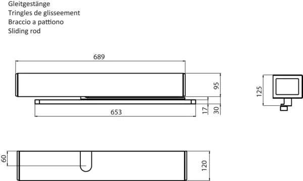 Drehflügelantriebe GLUTZ 93653 SD-L F SRP IRS