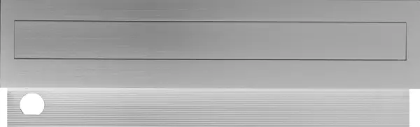 Brieffachtüren HUBER ALU 400 mit Ausschnitt für Flache Front