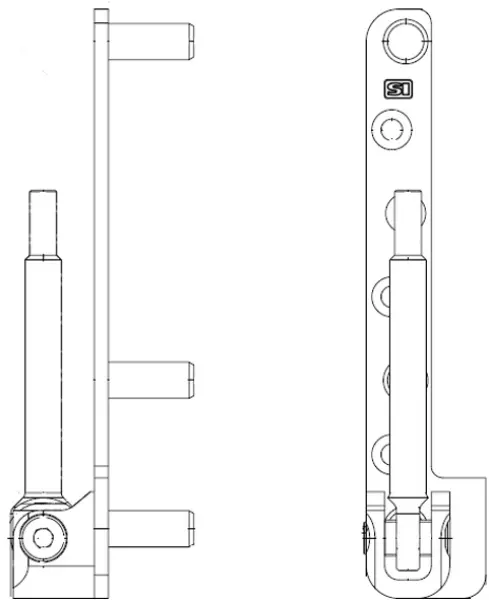 Ecklager HD Holz SIEGENIA Titan HD A0245