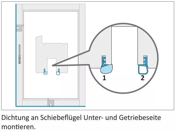 Flügeldichtungen SIEGENIA HH 0134-02