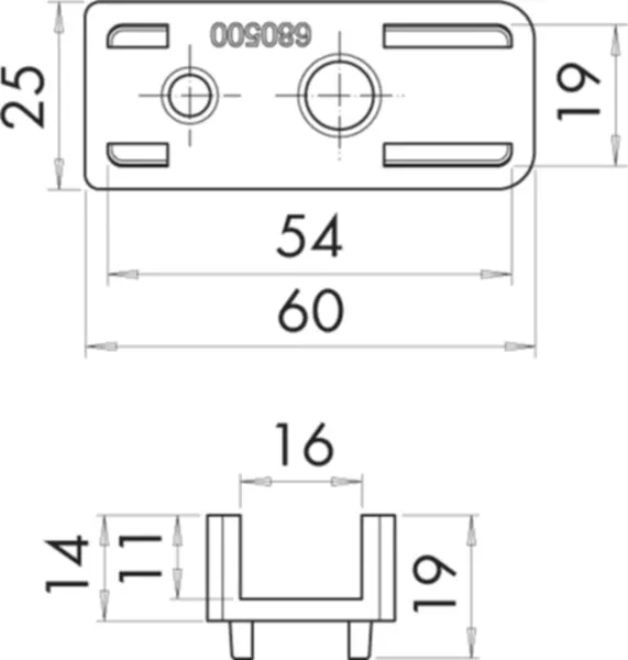 Adapter für Anschlagbock SIEGENIA Portal HS