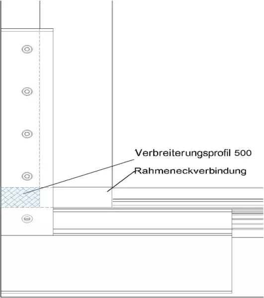 Verbreiterungsprofile SIEGENIA Portal 500