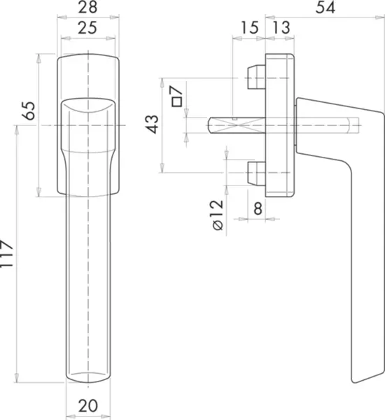 Fenstergriffe SIEGENIA Si-Line 31