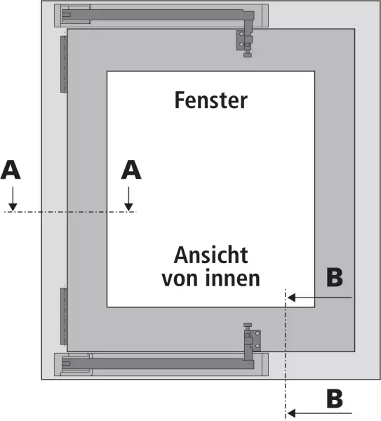 Konsolensätze für einwärts öffnenden Fensterbeschlag AUMÜLLER FTA_600 DF