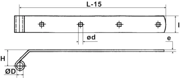 Jalousie-Ladenbänder TORBEL