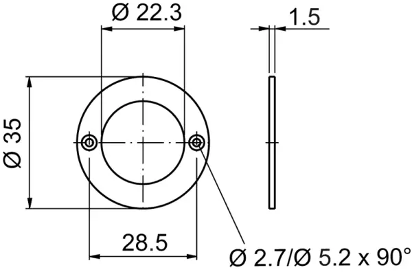 Anschraubrosetten dormakaba 1008A-10