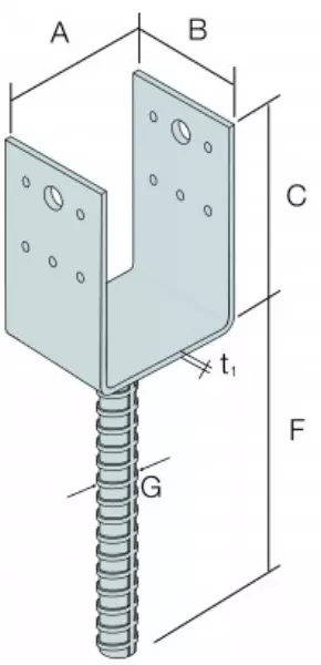 Pfostenstützen SIMPSON Strong-Tie PPD